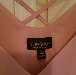 Topshop blush shift dress
